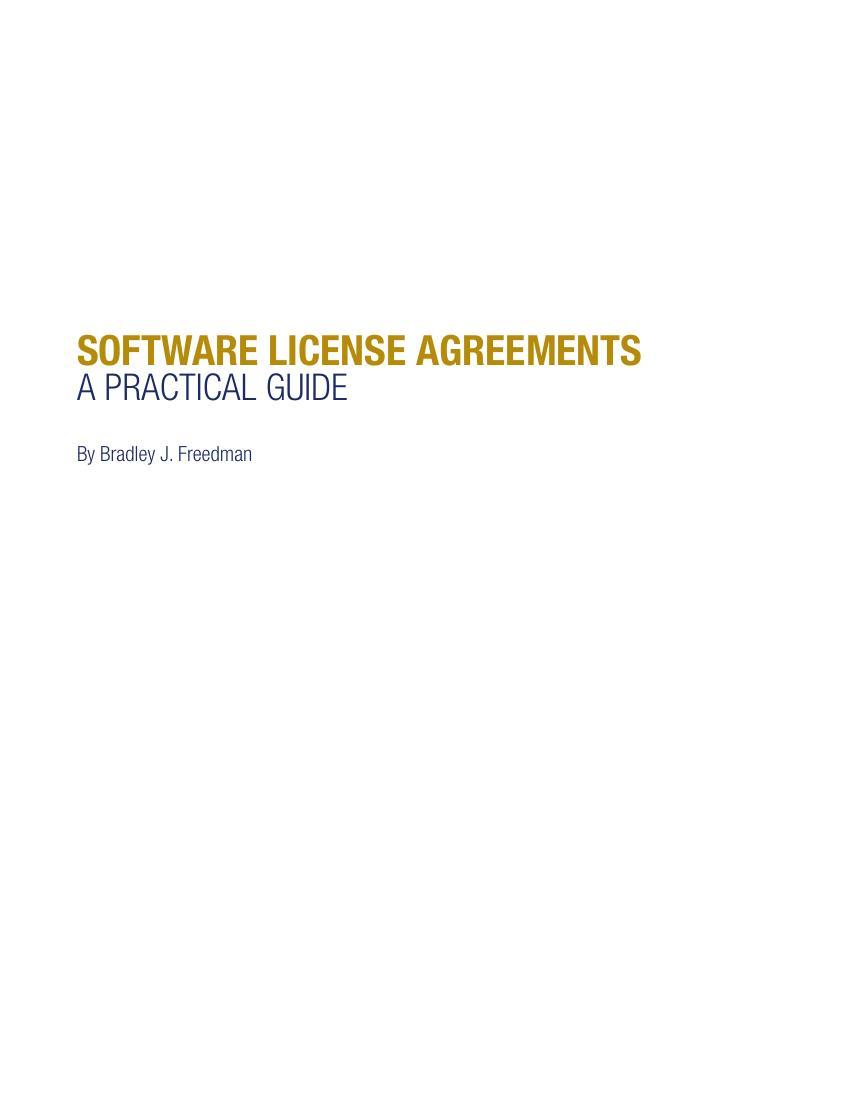 Software Licenses Practical Guide BLG